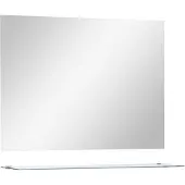 vidaXL Wandspiegel met schap 80x60 cm gehard glas