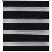 vidaXL Duo Rolgordijn 40x100cm Zwart online kopen