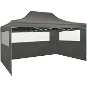 vidaXL Partijtent met 3 wanden, 431x291x315 cm, antraciet
