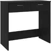 vidaXL Bureau 80x40x75 cm bewerkt hout zwart