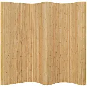 vidaXL Kamerscherm breedte 250 cm hoogte 165 cm bamboe natuurlijk