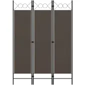 vidaXL Kamerscherm met 3 panelen 120x180 cm antraciet