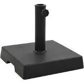 vidaXL Parasolvoet vierkant 8 kg polyresin zwart
