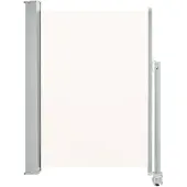vidaXL Tuinscherm uittrekbaar 100x300 cm crèmekleurig