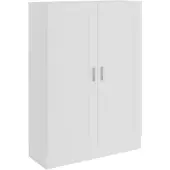 vidaXL Boekenkast 82,5x30,5x115 cm bewerlt hout wit