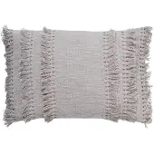 Dutch decor - FARA - Kussenhoes katoen 40x60 cm - Micro Chip - grijs