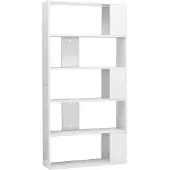 vidaXL Boekenkast/kamerscherm 80x24x159 cm hoogglans wit