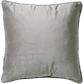 Dutch decor - FINN - Kussenhoes 60x60 cm - velvet - effen kleur - Micro Chip - lichtgrijs