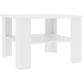 vidaXL Salontafel, wit, 60x60x42 cm, houtvezel