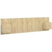 vidaXL Hoofdbord met kastjes bewerkt hout sonoma eikenkleurig
