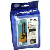 Brother Inktcartridge LC-421XLVAL 4-kleuren Multipack Hoge capaciteit