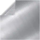 vidaXL Zwembadhoes rechthoekig 1000x600 cm PE zilverkleurig