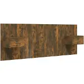 vidaXL Hoofdbord met kastjes bewerkt hout gerookt eikenkleurig