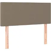vidaXL Hoofdbord 100x5x78/88 cm stof taupe