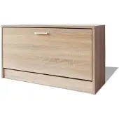 vidaXL Schoenen opbergkast 80x24x45 cm eiken online kopen