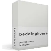 Beddinghouse - Percale katoen - Hoeslaken - 80x200 cm - Gebroken wit