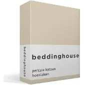 Beddinghouse - Percale katoen - Hoeslaken - 90x200 cm - Naturel