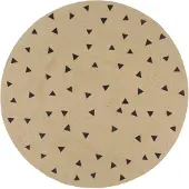 vidaXL Vloerkleed handgemaakt met driehoek print 150 cm jute