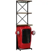 vidaXL Wijnkast tractor 49x31x172 cm massief mangohout