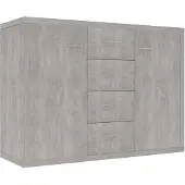 vidaXL Dressoir 88x30x65 cm bewerkt hout betongrijs