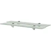vidaXL Schappen zwevend 2 st 60x10 cm 8 mm glas
