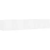vidaXL Cd-wandschap 100x18x18 cm bewerkt hout wit