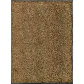 vidaXL Deurmat wasbaar 90x120 cm bruin