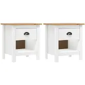 vidaXL Nachtkastjes 2 st Hill Range 46x35x49,5 cm massief grenenhout