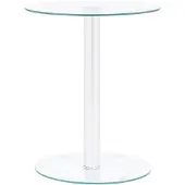 vidaXL Salontafel 40 cm gehard glas transparant