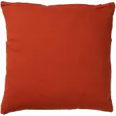 Dutch decor - JAMES - Sierkussen 45x45 cm - duurzaam katoen - effen kleur - Potters Clay - oranje