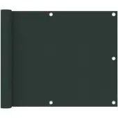 vidaXL Balkonscherm 75x500 cm oxford stof donkergroen