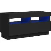 vidaXL Tv-meubel met LED-verlichting 80x35x40 cm zwart