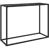 vidaXL Wandtafel 100x35x75 cm gehard glas zwart