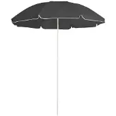 vidaXL Parasol met stalen paal 180 cm antracietkleurig