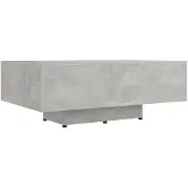 Möbelando Salontafel "Gübs" gemaakt van spaanplaat in betonkleur. Afmetingen (breedte/hoogte/diepte): 85x31x55 cm