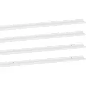 vidaXL Wandschappen 4 st 115x9x3 cm hoogglans wit
