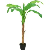 vidaXL Kunstboom met pot banaan 180 cm groen