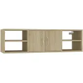 vidaXL Wandschap 102x30x29 cm bewerkt hout sonoma eikenkleurig