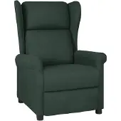 vidaXL Fauteuil verstelbaar stof taupe
