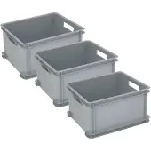Curver Unibox Classic Opbergbox L - 3x30L - Grijs