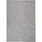 vidaXL Buitenkleed platgeweven 160x230 cm bruin en blauw