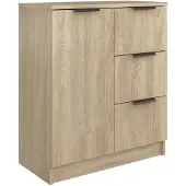 vidaXL Dressoir 60x30x70 cm bewerkt hout sonoma eikenkleurig