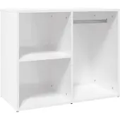 vidaXL Kledingkast 80x40x65 cm bewerkt hout hoogglans wit