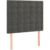 vidaXL Hoofdbord donkergrijs 100x5x118/128 cm Fluweel