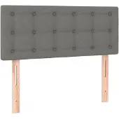 vidaXL Hoofdbord 80x5x78/88 cm stof donkergrijs