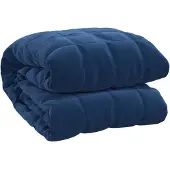 vidaXL Verzwaringsdeken 120x180 cm 9 kg stof blauw