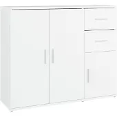 vidaXL Dressoir 91x29,5x75 cm bewerkt hout wit