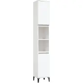 vidaXL Badmeubel, wit, 30x30x190 cm, van houtvezel