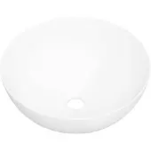 vidaXL Wasbak 36x15 cm rond keramiek wit