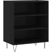 vidaXL Dressoir 57x35x70 cm bewerkt hout zwart